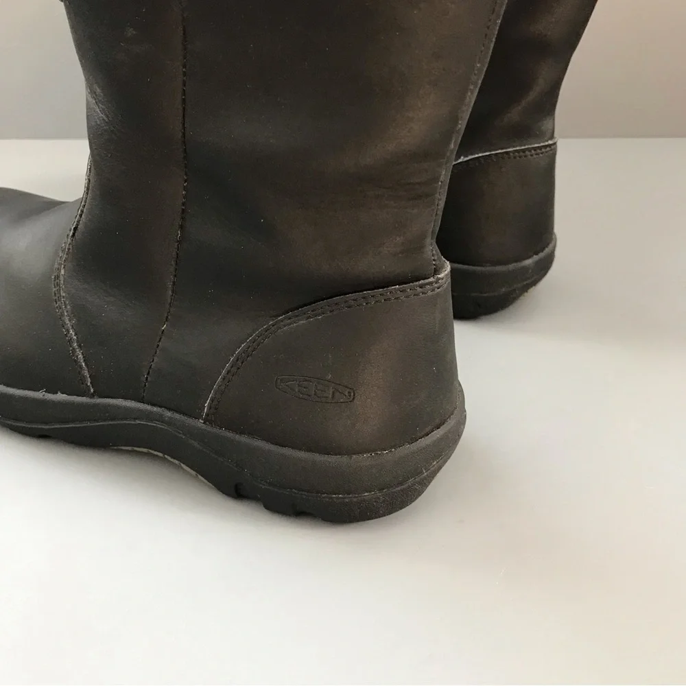 Keen Kids Insulated Waterproof Bern WP Leather Chore Farm Mud Rain Boot 5 REI